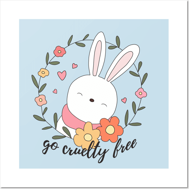 Easter - Go Cruelty Free Wall Art by valentinahramov